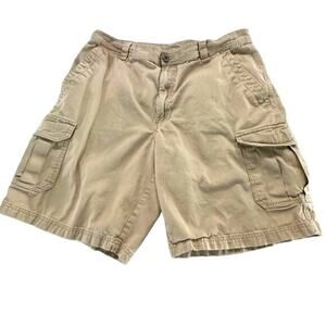 Men's Columbia Tan Cargo Shorts Size 36 Casual Multiple Pockets 8” Inseam